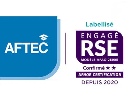 AFTEC confirme son engagement en RSE et renouvelle son label Engagé RSE – Niveau Confirmé